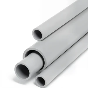 مواسير UPVC جدول 40 مقاس ½ 2 إنش سمك 5.16 مم لون رمادي فاتح