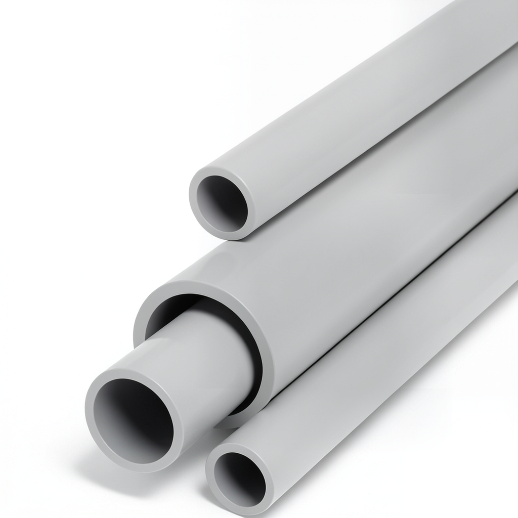 UPVC Pipes Schedule 40 Size 2 ½ Inch Thickness 5.16 mm Light Gray