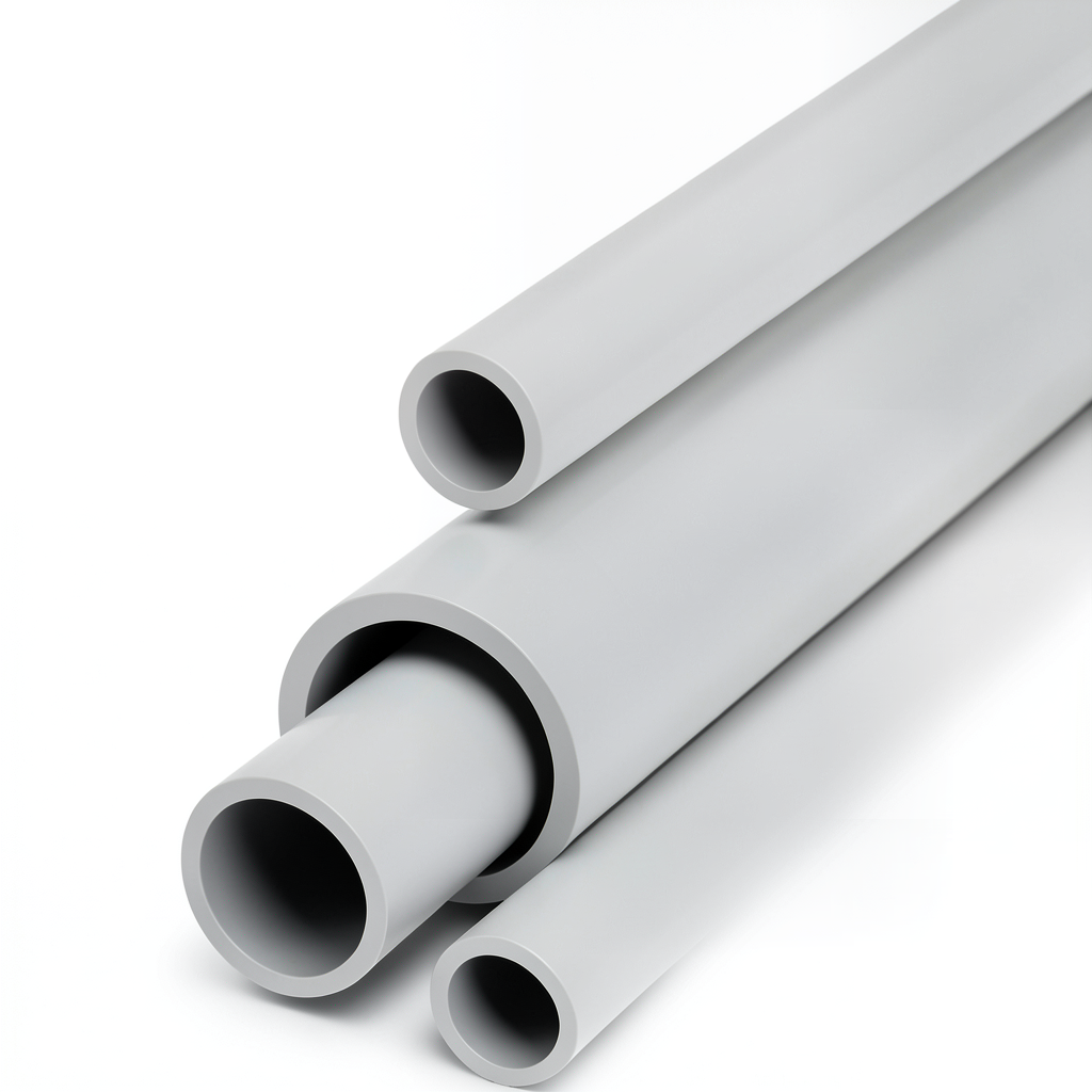 UPVC Pipes Schedule 40 Size 1 Inch Thickness 3.38 mm Light Gray
