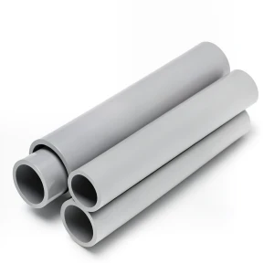 UPVC Pipes Schedule 40 Size 6 Inch Thickness 7.11 mm Light Gray