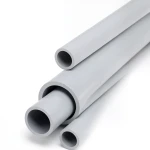 مواسير UPVC جدول 40 مقاس 8 إنش سمك 8.18 مم لون رمادي فاتح