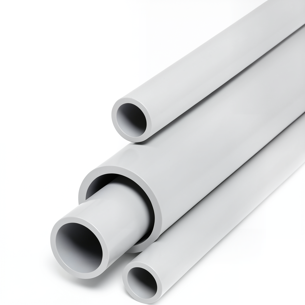 مواسير UPVC جدول 40 مقاس 3 إنش سمك 5.49 مم لون رمادي فاتح