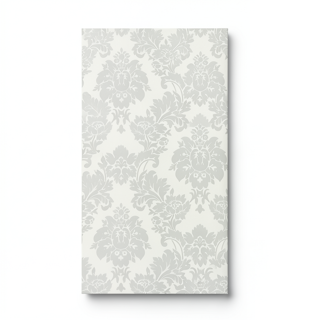 Classic Wallpaper 10m x 0.53m Off White with Gray, Model 440515
