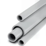 مواسير UPVC جدول 40 مقاس 8 إنش سمك 8.18 مم لون رمادي فاتح