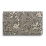 Italian Wall Covering Floral Design 10mx1.06m, Dark Beige