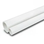 مواسير UPVC جدول 40 مقاس ½ 1 إنش سمك 3.68 مم لون أبيض