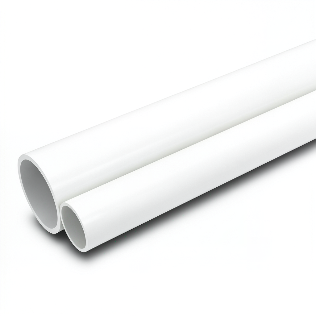 أنابيب UPVC جدول 40 مقاس 2 إنش سمك 3.91 مم لون أبيض