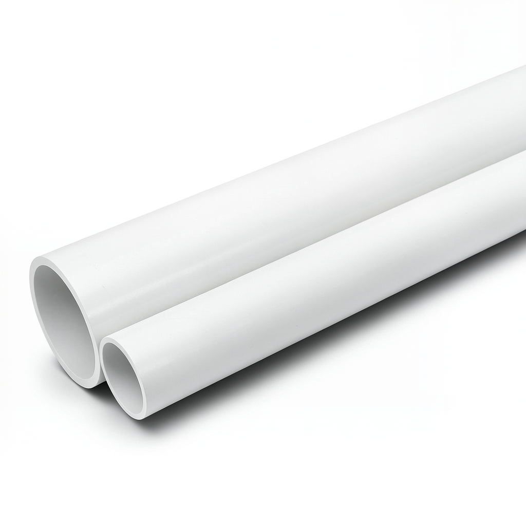 مواسير UPVC جدول 40 مقاس ½ 2 إنش سمك 5.16 مم لون أبيض