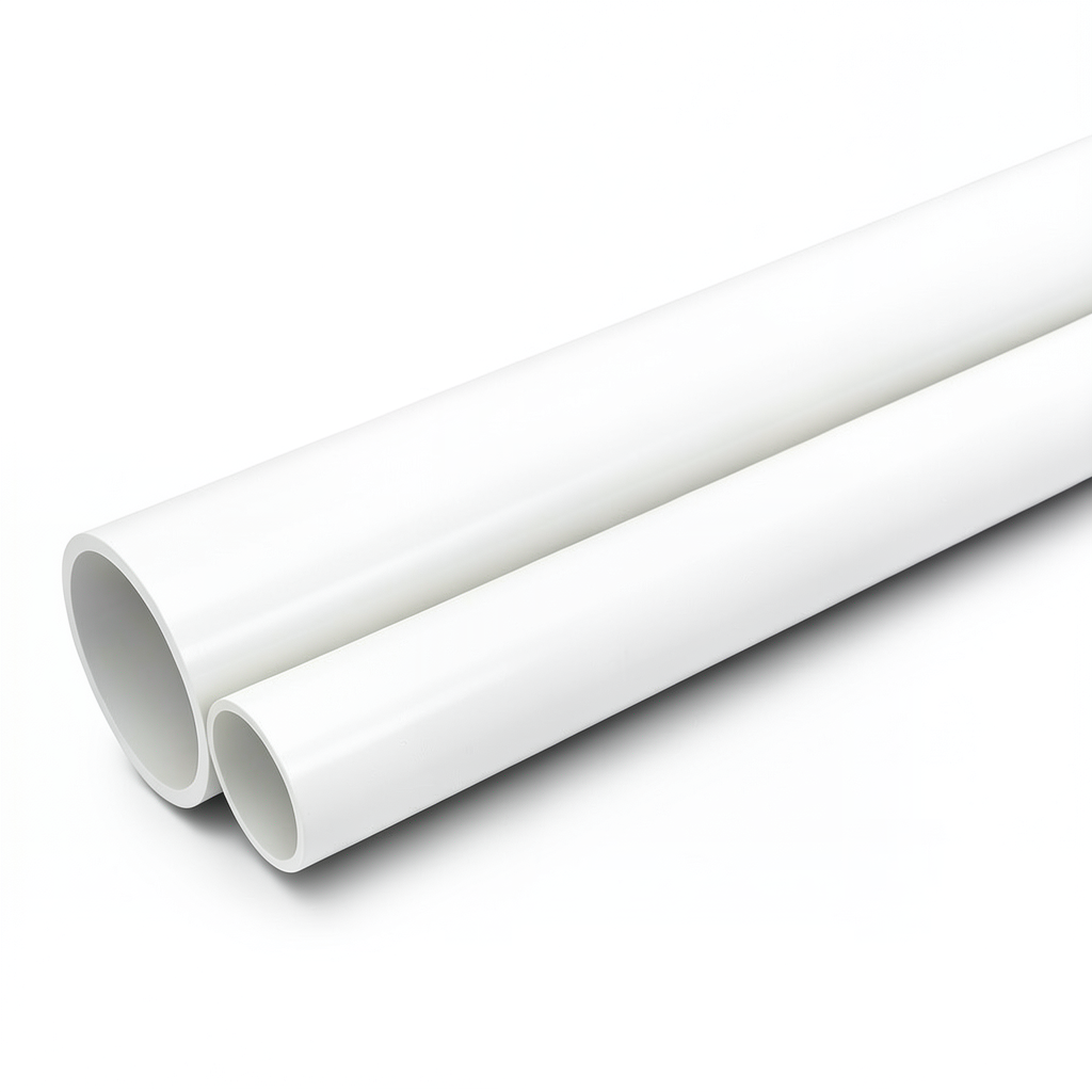 أنابيب UPVC جدول 40 مقاس 4 إنش سمك 6.02 مم لون أبيض