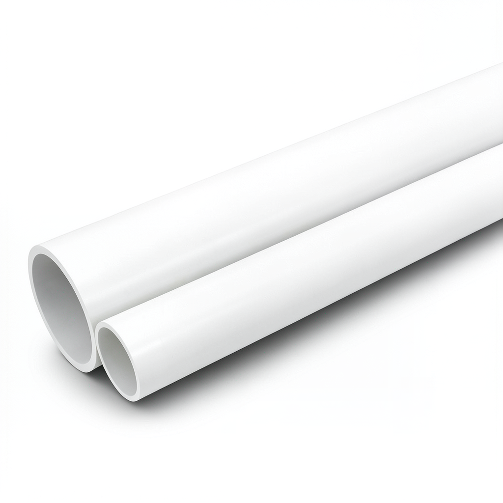 مواسير UPVC جدول 40 مقاس 6 إنش سمك 7.11 مم لون أبيض