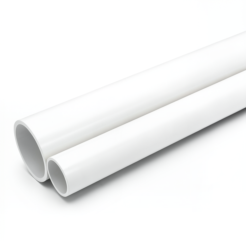 أنابيب UPVC جدول 40 مقاس 8 إنش سمك 8.18 مم لون أبيض