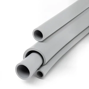 مواسير UPVC جدول 40 مقاس ½ إنش سمك 2.77 مم لون رمادي فاتح