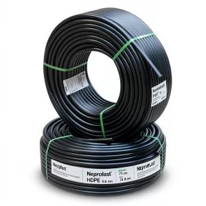 Neproplast HDPE Pipes PE 80 Pressure 10 Bar Outside Diameter 75 mm Thickness 5.6 mm Black | NEPROPLAST