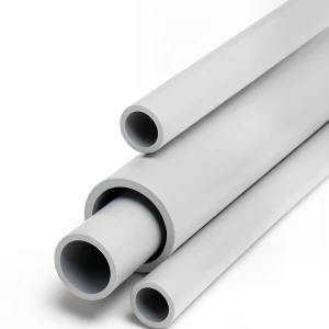 مواسير UPVC 3P Brand جدول 40 مقاس ¾ إنش سمك 2.87 مم لون رمادي فاتح