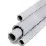 مواسير UPVC جدول 40 مقاس 1 إنش سمك 3.38 مم لون رمادي فاتح