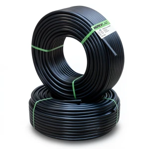 أنابيب HDPE PE 80 ضغط 10 بار قطر خارجي 110 مم سمك 8.1 مم لون أسود | نيبروبلاست