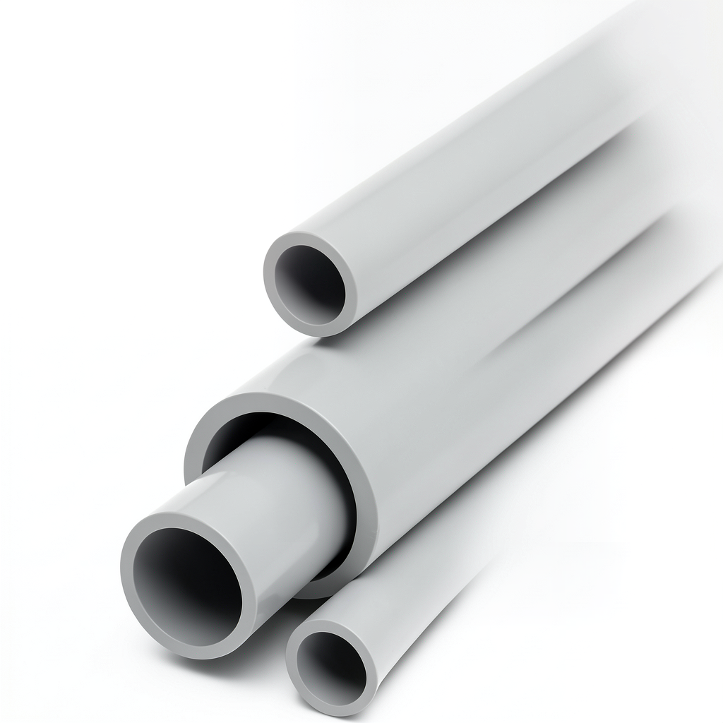 UPVC Pipes Schedule 40 Size 2 Inch Thickness 3.91 mm Light Gray