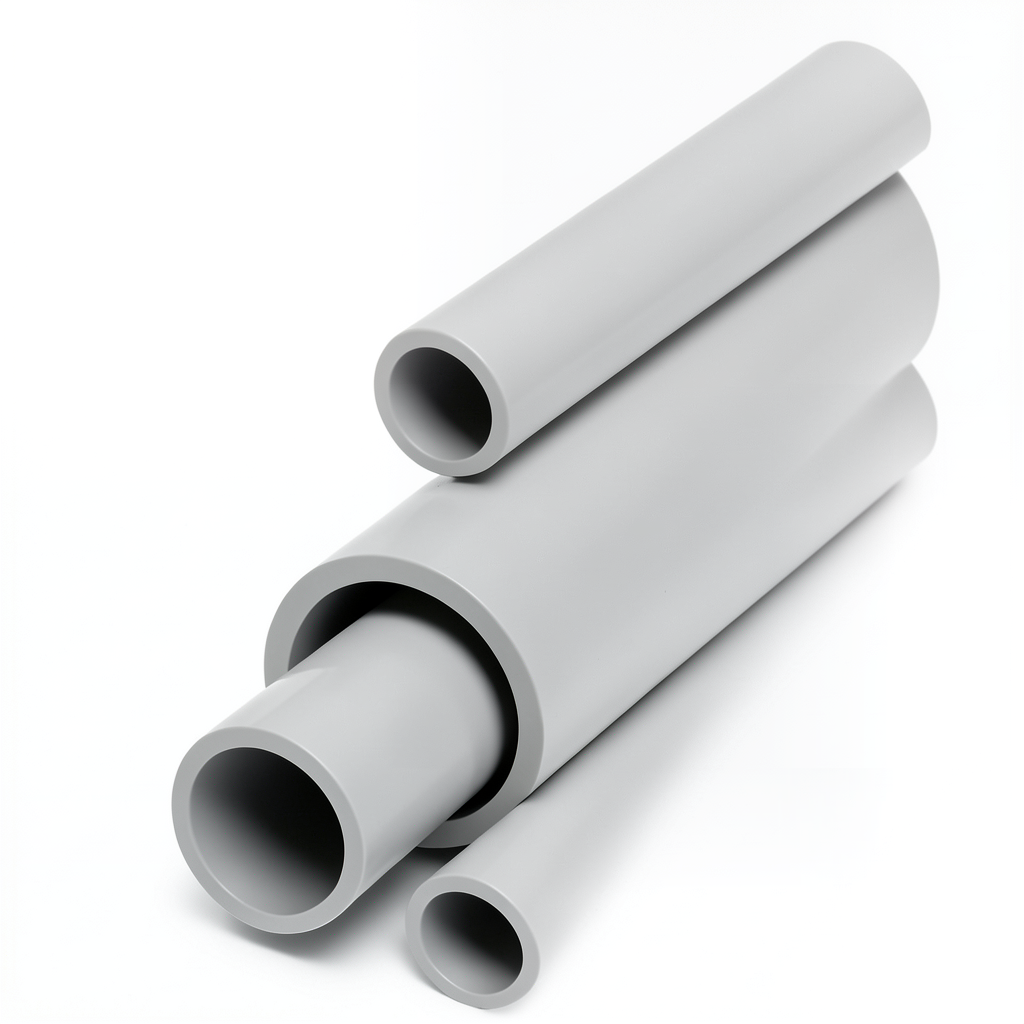 UPVC Pipes Schedule 40 Size 2 ½ Inch Thickness 5.16 mm Light Gray