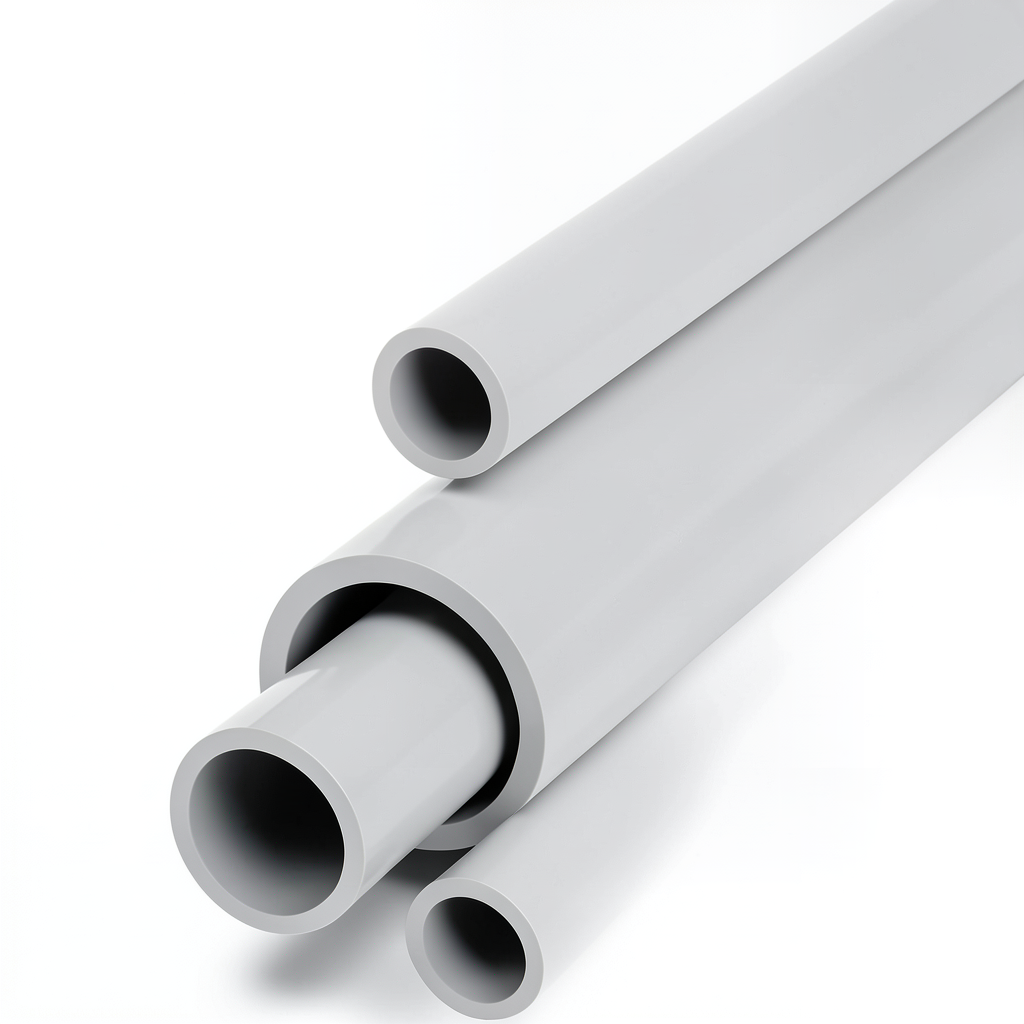مواسير UPVC جدول 40 مقاس 4 إنش سمك 6.02 مم لون رمادي فاتح