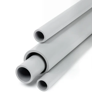 مواسير UPVC جدول 40 مقاس 6 إنش سمك 7.11 مم لون رمادي فاتح