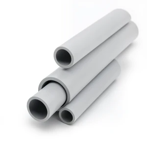 مواسير UPVC جدول 80 مقاس ½ إنش سمك 3.73 مم لون رمادي فاتح