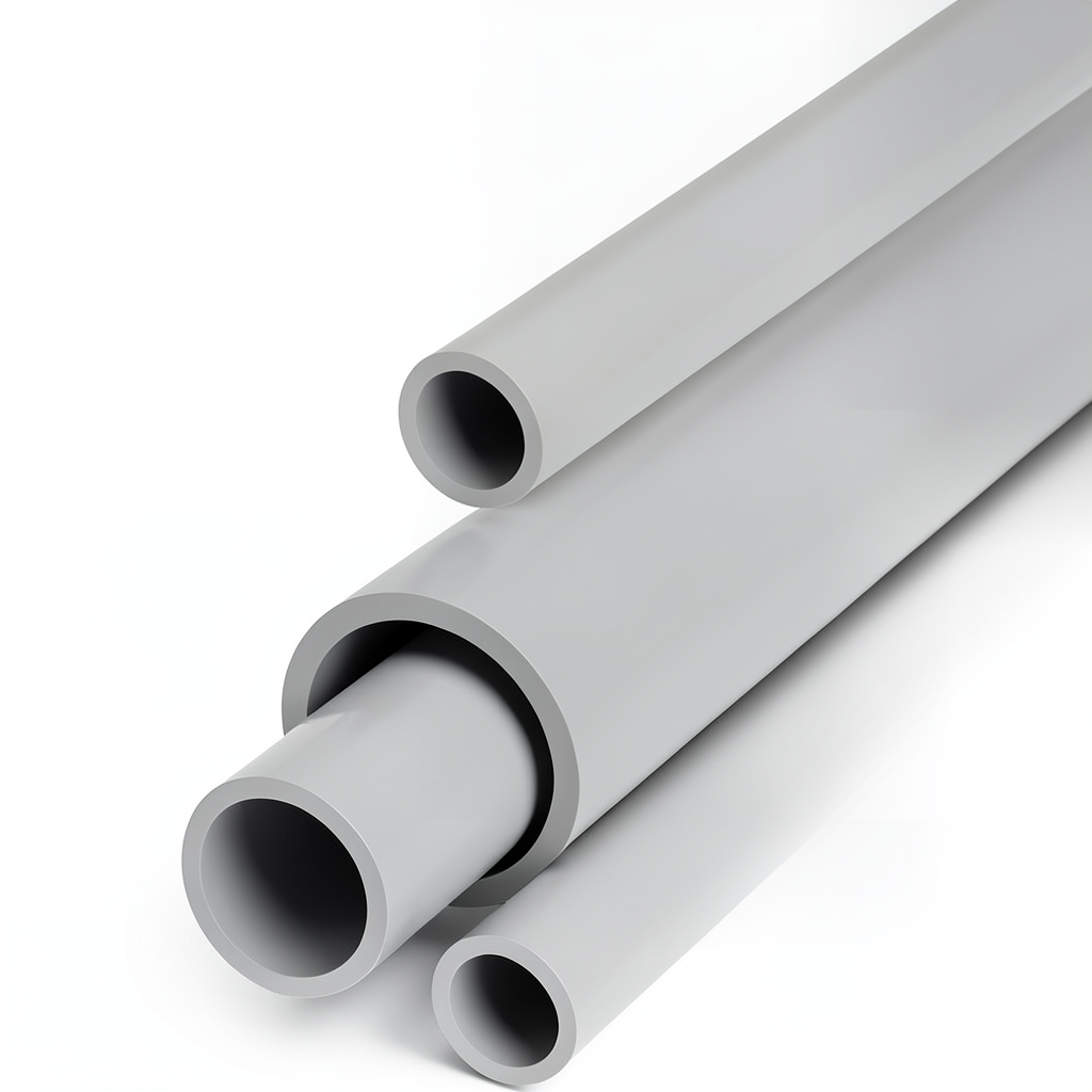 أنابيب UPVC 3P جدول 80 مقاس ¾ إنش سمك 3.91 مم لون رمادي فاتح