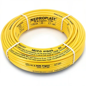 HDPE Pipes PE 80 Pressure 3.2 Bar Outside Diameter 110 mm Thickness 2.7 mm Yellow | NEPROPLAST