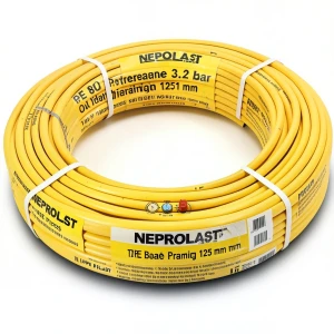 HDPE Pipes PE 80 Pressure 3.2 Bar Outside Diameter 125 mm Thickness 3.1 mm Yellow | NEPROPLAST