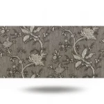 Italian Wall Covering Floral Design 10mx1.06m, Dark Beige