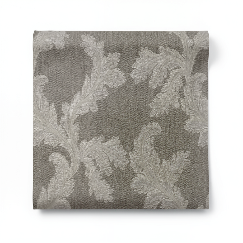 Italian Wallpaper 10m x 1.06m Dark Beige, Model 7302