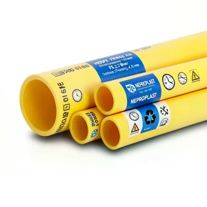 HDPE Pipes PE 80 Pressure 3.2 Bar Outside Diameter 160 mm Thickness 4.0 mm Yellow | NEPROPLAST