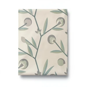 German Floral Wallpaper 10m x 0.53m Beige, Model 440331