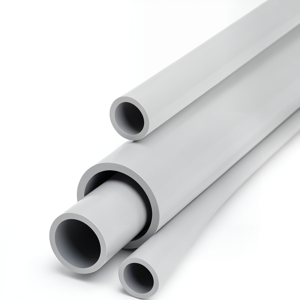 UPVC Pipes Schedule 80 Size 1 ¼ Inch Thickness 4.85 mm Light Gray