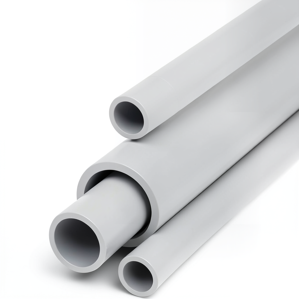 UPVC Pipes Schedule 80 Size 1 ½ Inch Thickness 5.08 mm Light Gray