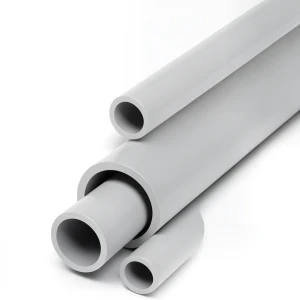 مواسير UPVC جدول 80 مقاس 2 إنش سمك 5.54 مم لون رمادي فاتح