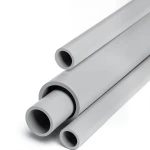 مواسير UPVC جدول 80 مقاس ½ 2 إنش سمك 7.01 مم لون رمادي فاتح