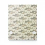 Italian geometric wall Covering, size 10 m x  0.70 m, light beige color, model Z76003 
