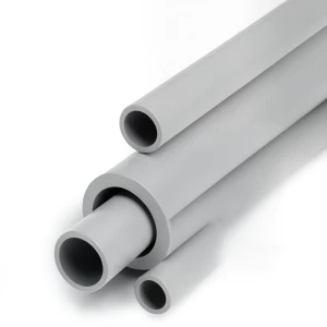 مواسير UPVC جدول 80 مقاس 4 إنش سمك 8.56 مم لون رمادي فاتح