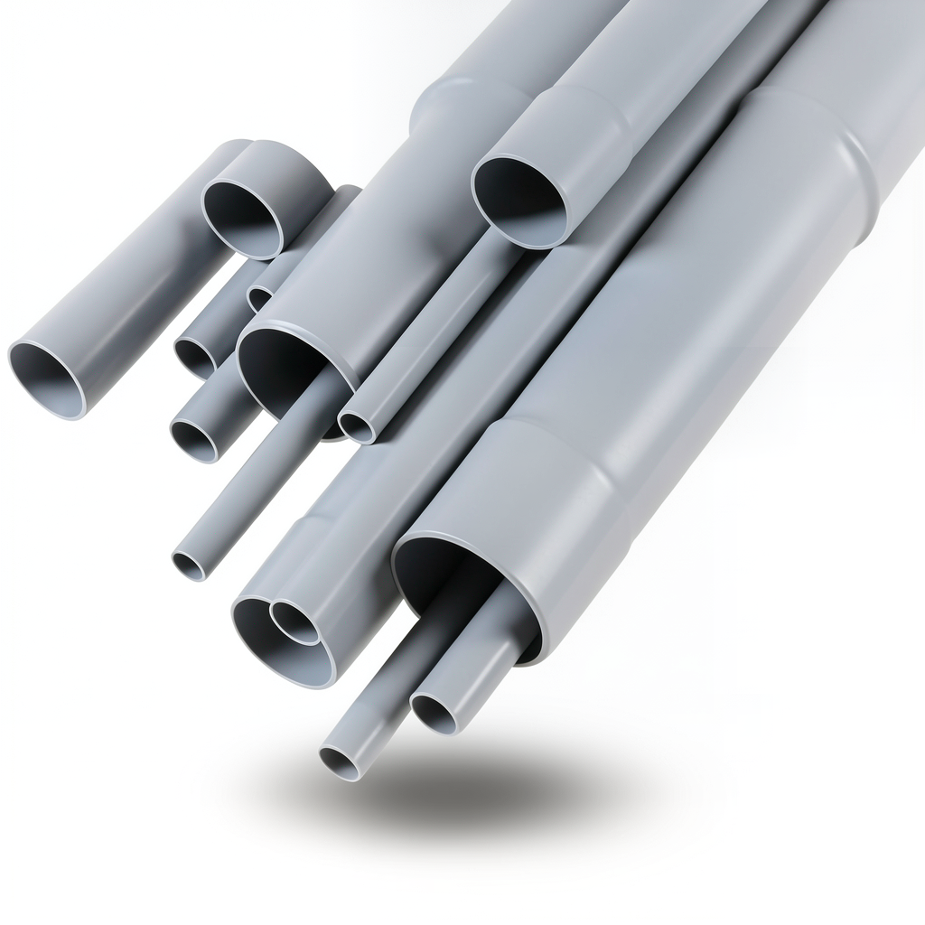 UPVC Pipes Nominal Pressure 10 Bar Outside Diameter 25 mm Thickness 1.5 mm Gray