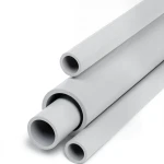 مواسير UPVC جدول 80 مقاس 8 إنش سمك 12.7 مم لون رمادي فاتح