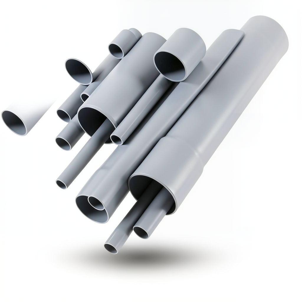 UPVC Pipes Nominal Pressure 10 Bar Outside Diameter 63 mm Thickness 3 mm Gray