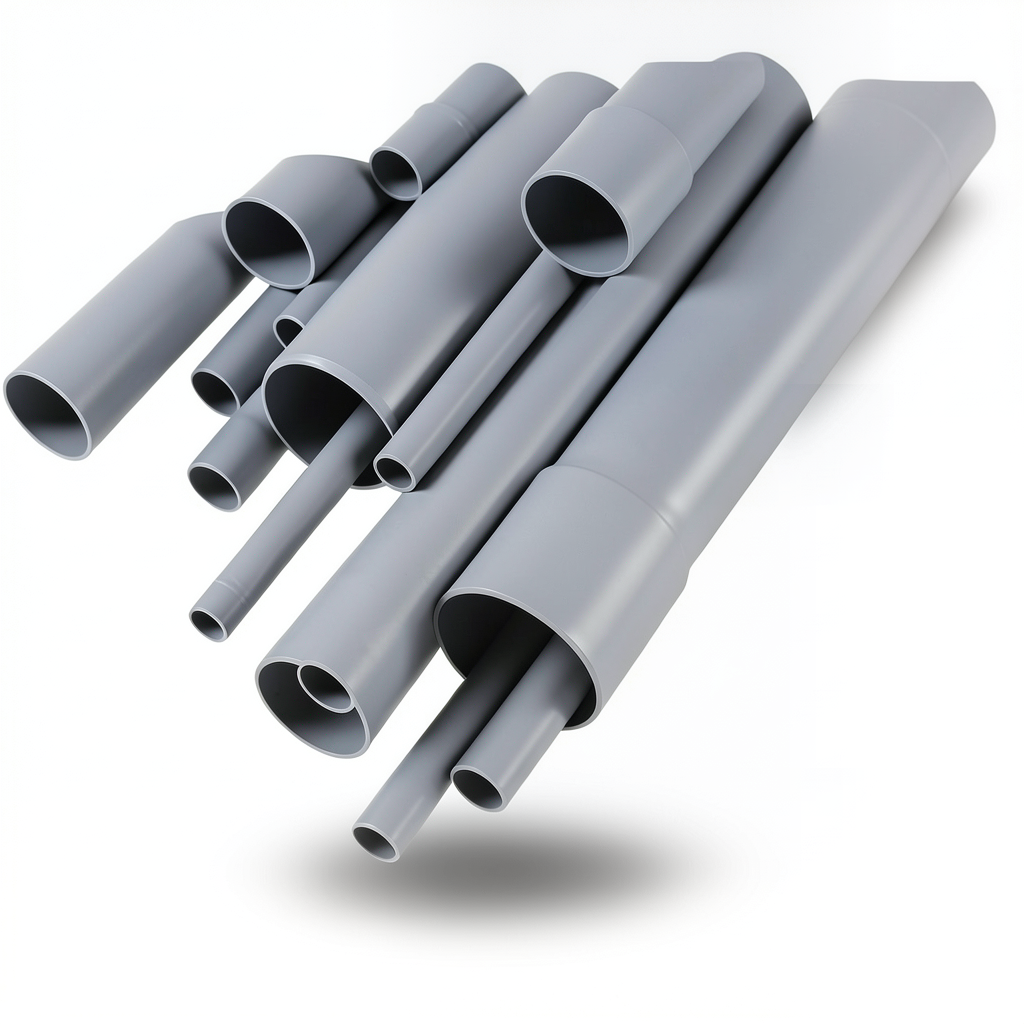 UPVC Pipes Nominal Pressure 10 Bar Outside Diameter 63 mm Thickness 3 mm Gray