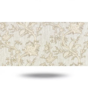 Floral Wallpaper 10m x 1.06m Beige Color, Model 38003
