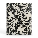 Italian Wallpaper Patterned Design Light Beige with Black, Size 10m x 0.70m