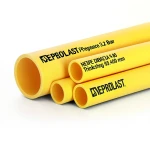 HDPE Pipes PE 80 Pressure 3.2 Bar Outside Diameter 400 mm Thickness 9.8 mm Yellow | NEPROPLAST