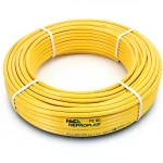 أنابيب HDPE PE 80 ضغط 10 بار قطر خارجي 50 مم سمك 3.7 مم لون أصفر | نيبروبلاست