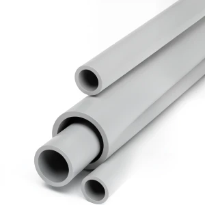 UPVC Pipes Schedule 80 Size 1 Inch Thickness 4.55 mm Light Gray