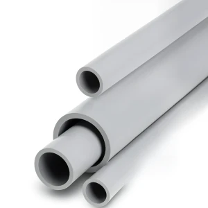 مواسير UPVC جدول 80 مقاس ¼ 1 إنش سمك 4.85 مم لون رمادي فاتح
