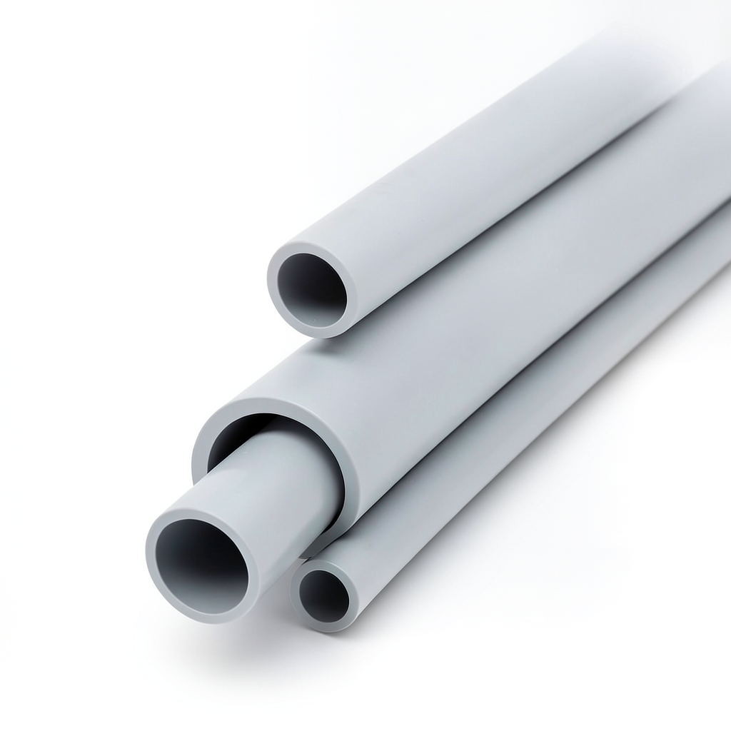 UPVC Pipes Schedule 80 Size 1 ½ Inch Thickness 5.08 mm Light Gray