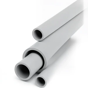 مواسير UPVC جدول 80 مقاس ½ 2 إنش سمك 7.01 مم لون رمادي فاتح